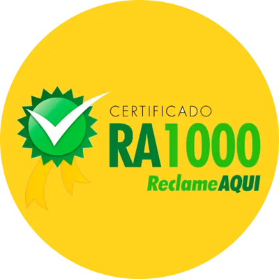 Selo Certificado RA1000 do Reclame Aqui
